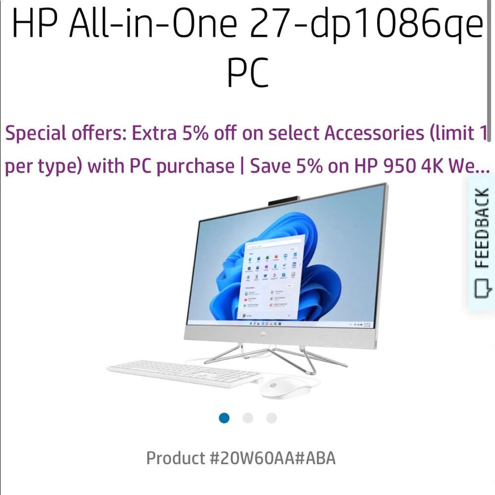 ALL IN ONE HP DESKTOP!